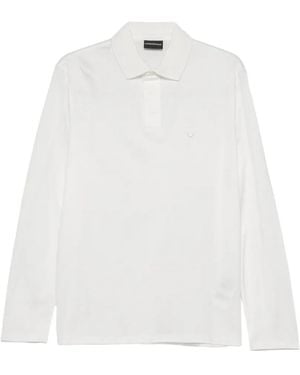 Emporio Armani Polo A Maniche Lunghe - Bianco