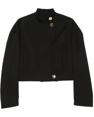 Sportmax Cotton Cropped Jacket - Black
