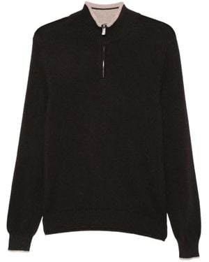 Fedeli Jersey Con Media Cremallera - Negro