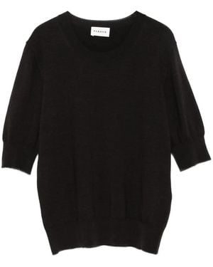P.A.R.O.S.H. Crew-Neck Top - Black