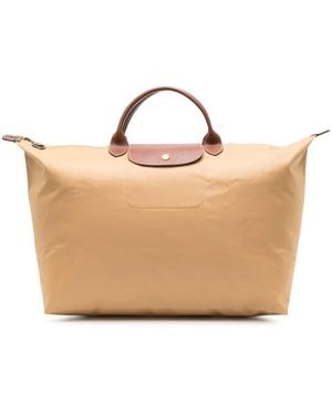 Longchamp Small Le Pliage Holdall - Natural