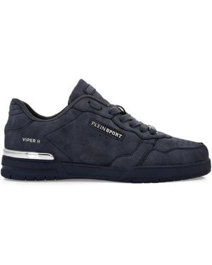 Philipp Plein Nabuk Eco Leather Lo-Top Sneakers - Blau
