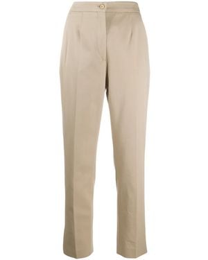 Etro Plain Straight Trousers - Natural