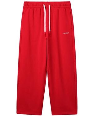 Off-White c/o Virgil Abloh Diag-Stripe Track Pants - Red