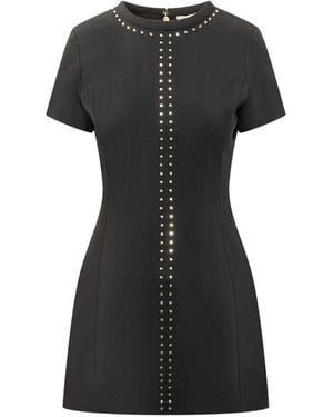MICHAEL Michael Kors Stud-Mbellished Dress - Black
