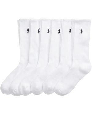 Polo Ralph Lauren Cotton Socks (Pack Of Six) - White