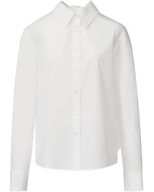 Fabiana Filippi Bow-Detail Point-Collar Shirt - White