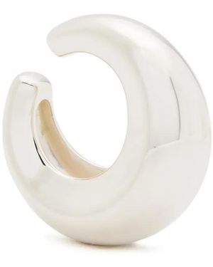 Nina Ricci Pendiente Earcuff Con Diseño Cóncavo - Blanco
