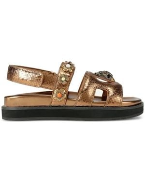 Kurt Geiger Eagle Cut-Out Sandals - White