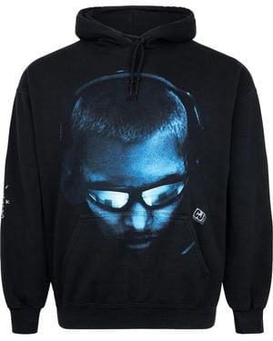 Travis Scott X Playstation Corrupted Long-Sleeve T-Shirt - Blue
