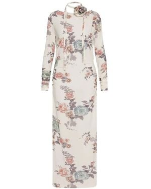 Marella Floral-Print Maxi Dress Set (Set Of Two) - White