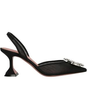 AMINA MUADDI Begun Slingback-Pumps 70mm - Schwarz