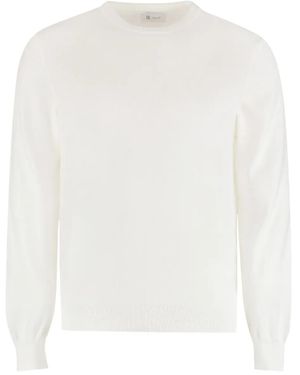 THE (Alphabet) Ribbed Crew-Neck Jumper - White