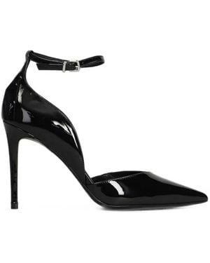 Chantal Pointed-Toe Ankle-Strap Pumps - Black