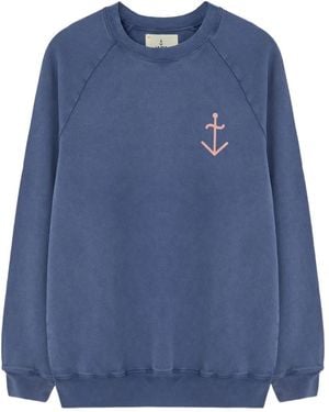 La Paz Sudadera Cunha con logo estampado - Azul