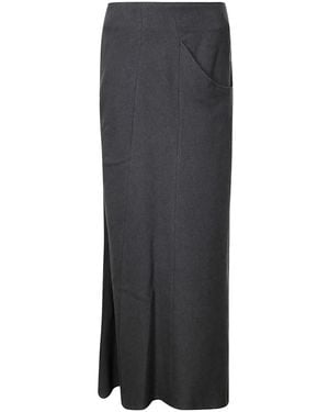 Yohji Yamamoto Pocketed Skirt - Grey