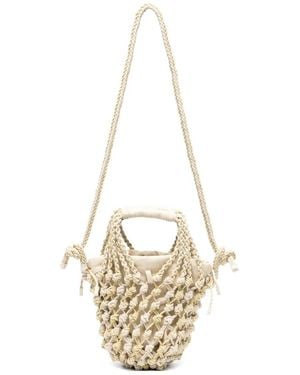 Alysi Bolso bombonera con detalle de nudo - Metálico