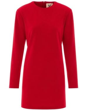 Aniye By Sienna Long-Sleeve Mini Dress - Red