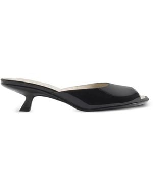 Mugler Kitten-Heel Sandals - Black