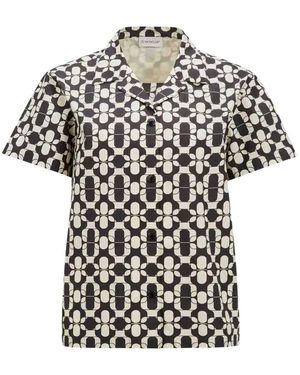 Moncler Printed Cotton Shirt - White