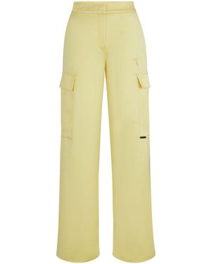 HUGO High-Waisted Straight Trousers - Yellow