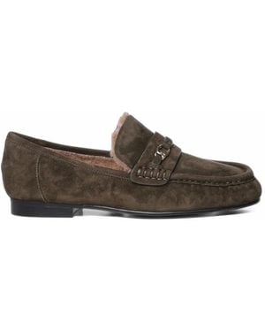 Coccinelle C-Easy Suede Loafers - Gray