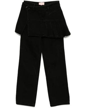 BAPY BY *A BATHING APE® レイヤード ジーンズ - ブラック