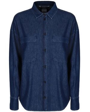 Max Mara Button-Fastening Denim Shirt - Blue