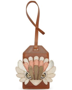 Kurt Geiger Eagle Leather Luggage Tag - White