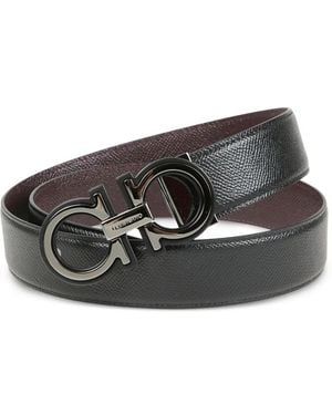 Ferragamo Gancini Reversible Belt - Black