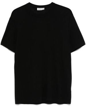 Jonathan Simkhai Geripptes T-Shirt - Schwarz