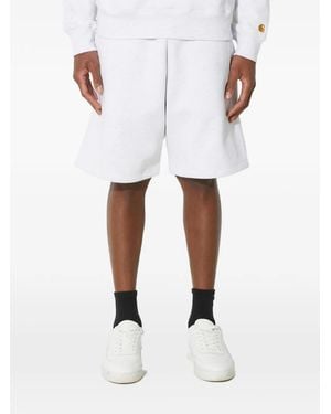 Carhartt Trainingsshorts Met Logodetail - Wit