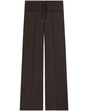 Courreges Tracksuit Interlock Low-Rise Baggy Trousers - Black