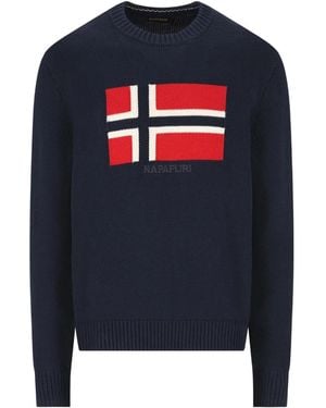 Napapijri Crew-neck sweater - Blau