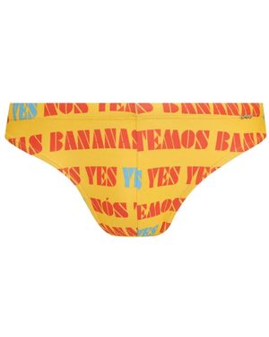 Amir Slama Printed Swimming Trunks - Orange
