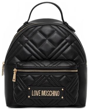 Love Moschino Sac À Dos À Patch Logo - Noir