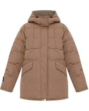 Rethinkit Studios Hooded Quilted Parka Coat - Natural