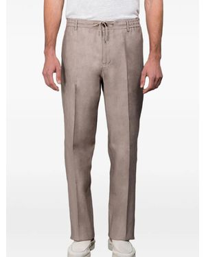 Moorer Adamson Straight-Leg Trousers - Grey