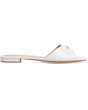 Santoni Leather Sandals - White