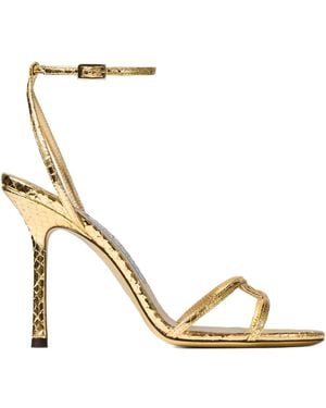 Jimmy Choo Sandalen in Metallic-Optik - Mettallic