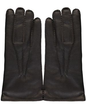 Moorer Panelled Gloves - Black