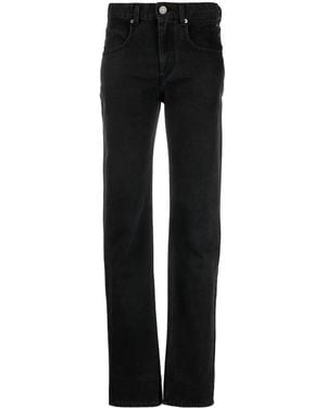 Isabel Marant Vendelia Straight-Leg Jeans - Black