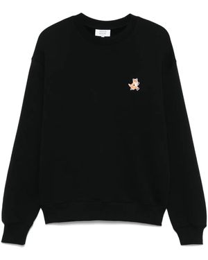 Maison Kitsuné Speedy Foxパッチ スウェットシャツ - ブラック