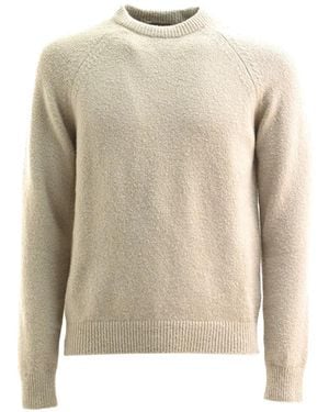 Cruna Pullover Aus Bouclé Mit Raglanärmeln - Weiß