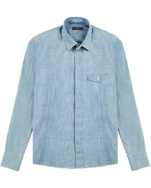 Slowear Chest-Pocket Shirt - Blue