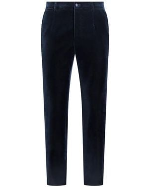Dolce & Gabbana Velvet Pants - Blue