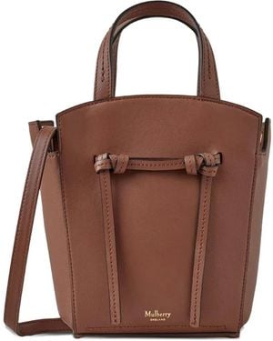 Mulberry Clovelly ノットストラップ バッグ ミニ - ブラウン
