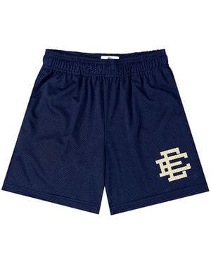 Eric Emanuel Ee Logo-Print Mesh Shorts - Blue