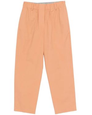 Alysi Elasticated Straight Pants - White