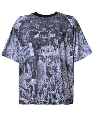 PDF T-Shirt À Imprimé Graphique - Bleu